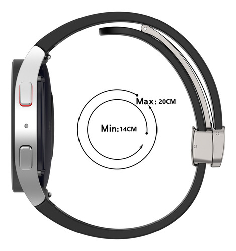 Pulseira Fecho Magnético Samsung Galaxy Watch 7 Fe 6 5 4