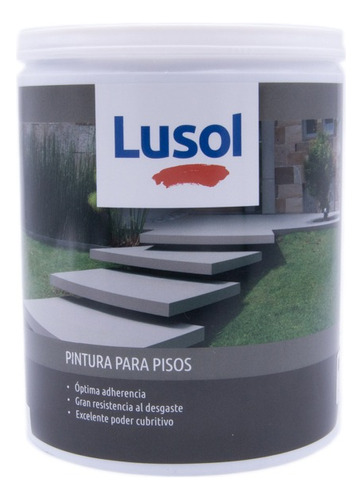 Lusol Pintura Para Pisos Alta Resistencia X 1 Lt Color Cemento