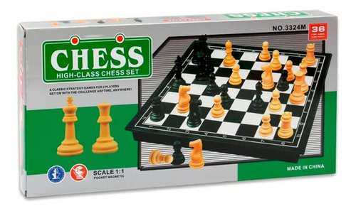 Ajedrez Magnetico Chess High-class 30x30cm Fichas Plasicas