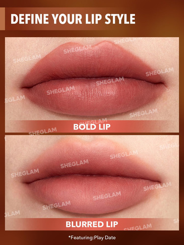 Lápiz Labial Sheglam Soft Haze Lip Blur, Impermeable, Mate P