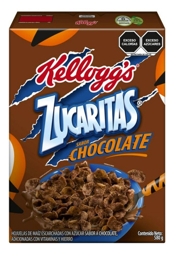 2 Pzs Kelloggs Cereal Hojuelas De Maíz Sabor Chocolate Zucar