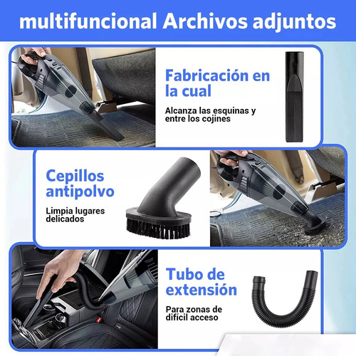 Aspiradora De Mano Portatil Para Automovil Y Hogar