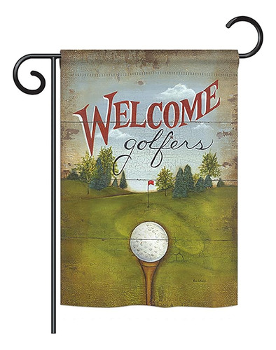 ~? Breeze Decor G159064-bo Bienvenido Golfistas Intereses De