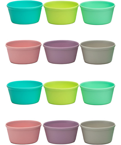 Melii Rainbow Silicone Food Cups. 12 Piezas