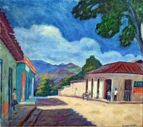 Cesar Prieto - Premio Nacional - Oleo Sobre Lienzo,48x52 Cms