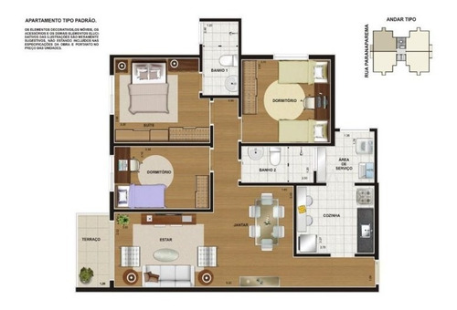 Imagem 2 de 15 de Apartamento Residencial À Venda, 77,86 M², 3 Dorm, 1 Suíte E 4 Vagas! Vila Alzira, Santo André. - Ap0170 - 67854810
