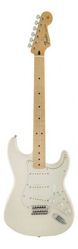 Guitarra eléctrica Fender Standard Stratocaster de aliso arctic white con diapasón de arce