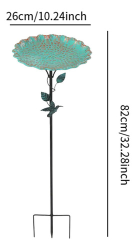 Comedero Para Pájaros De Metal Para Jardín Al Aire Libre,
