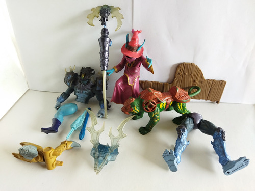 He Man Lote De Figuras Skeleton Armadura Refaccion Vintage