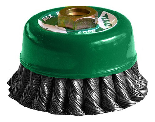 Carda Copa Alambre Trenzado 4x0.020x5/8in-11hx7/8in Acero