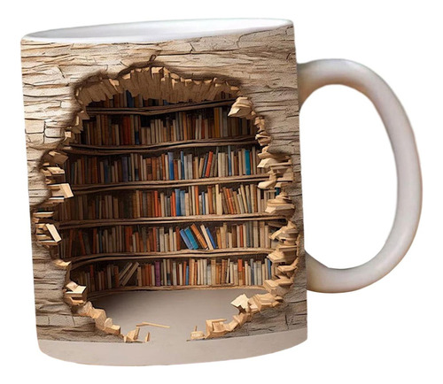 . Taza De Café De Biblioteca, Taza De , Estante De Estilo B