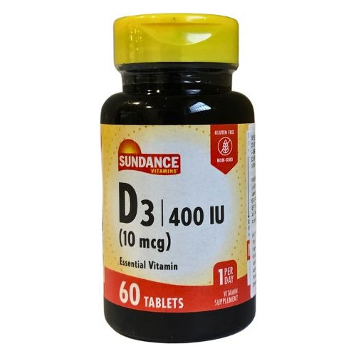 Vitamina D3 10 Mcg Sundance 60 Tabletas