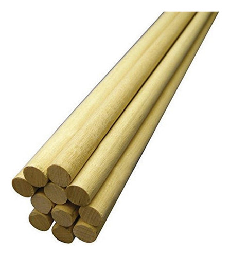 Varillas De Madera Natural Sin Terminar 3 16 X 30 48 Cm 100