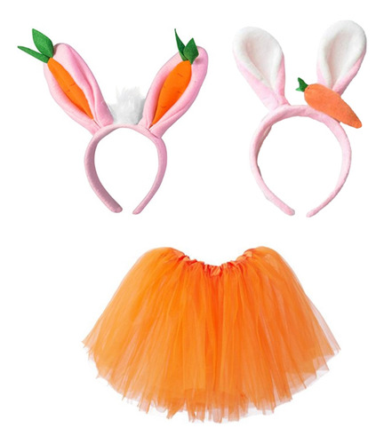 Diadema De Conejo De Pascua Para Niña Con Orejas Bonitas Y Z