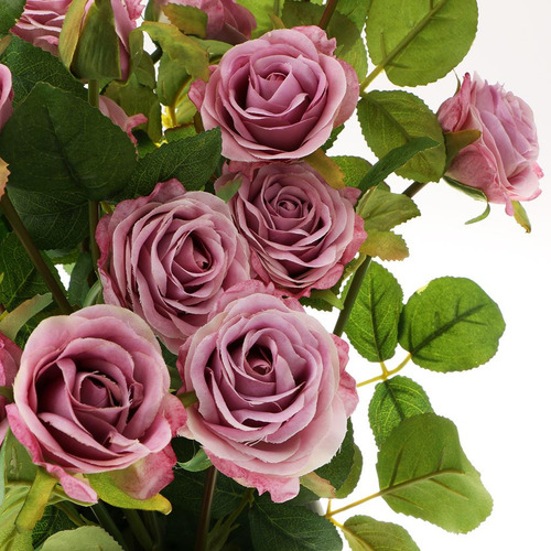 Flores Artificiales Ramo De Rosas Arreglo Floral