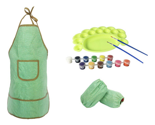 Delantal Oversleeve Pinceles Para Pintura Al #c - #3