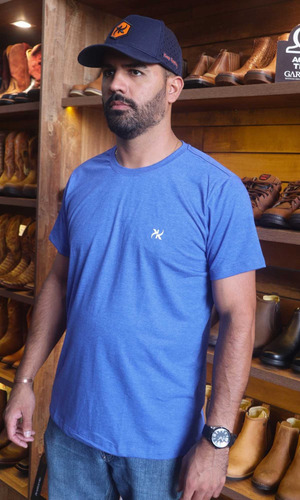 Camiseta Masculina Keep Roping Premium Azul Kr