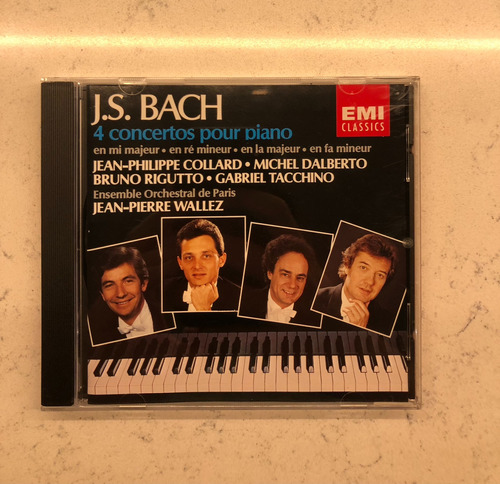 Cd Bach 4 Concertos Por Piano