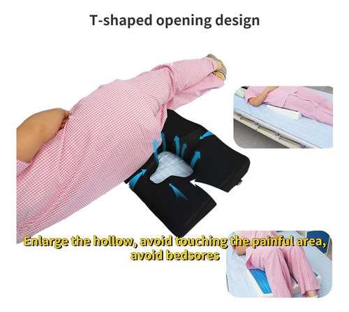 Hapeisy Bed Dolor Cojín Para El Trasero, Respire Libremente