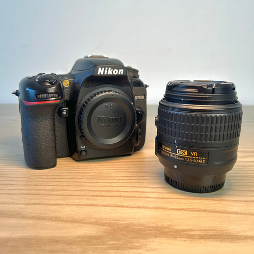 Nikon Kit D7500 + Lente 18-55mm Vr Preto (Usado)