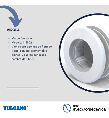 Kit Vulcano Instalación Piscina Plastico Skimmer Ancho 38cm