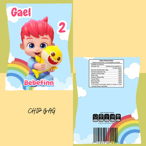 Kit Imprimible Cumpleaños,candy Bar Bebefinn Personalizable