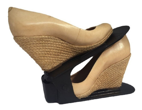 Organizador Sapatos Rack Preto Regulagem Altura 10 Peças