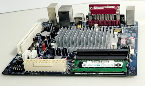 Imagem 3 de 6 de Placa Mãe Pcware Ipx2500e1 + 2gb Ram Ddr3