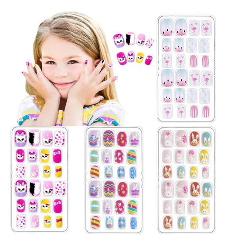 Juego Set De Manicure Para Niñas Pintura Uñas Escarcha Linfi