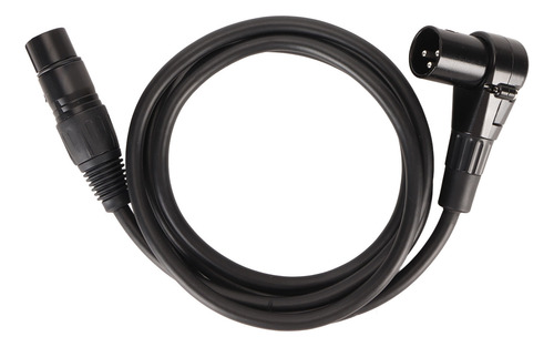 Cable De Micrófono Xlr De Ángulo Recto A Hembra De 3 Pines P