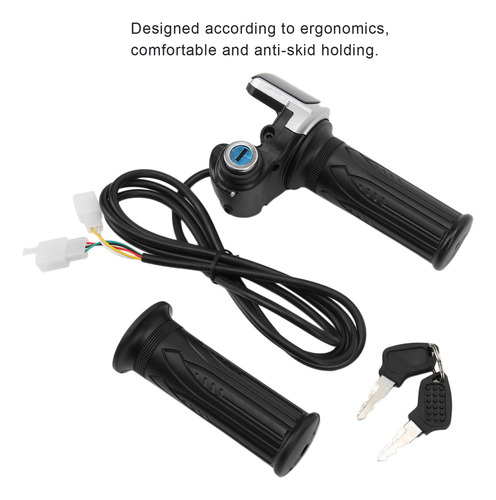 Empuñaduras Con Mango De Acelerador Para Bicicleta Eléctrica