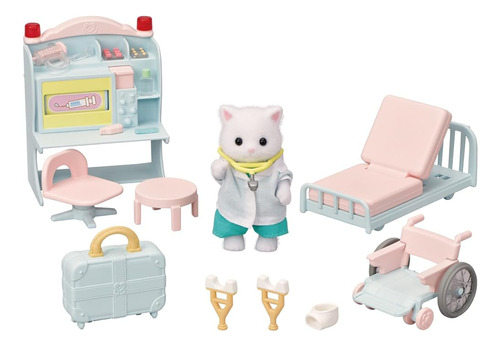 Calico Critters Village Doctor Starter Set, Juego De Casa De