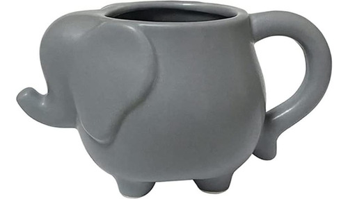 Mozacona 3d Elefante De Cerámica En Relieve Taza De Café Taz