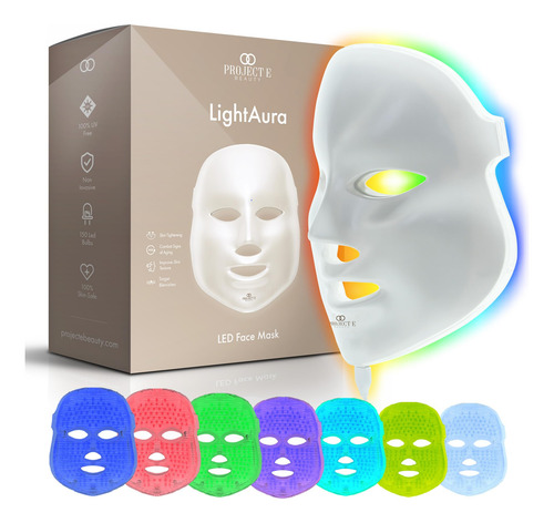 Máscara Facial Led Project E Beauty Skin Rejuvenation Photon