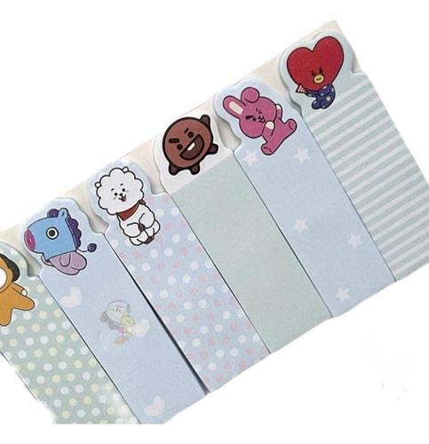 Señalador Post-it Bts Sanrio Diseño Kawaii Cute