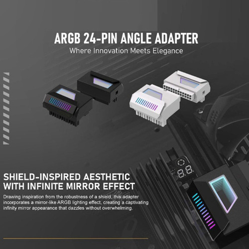 Adaptador Atx De 24 Pinos Adaptador Argb De 180 Graus Sincro
