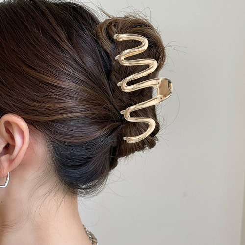 Pinza De Pelo De Metal Para Mujer, Pinza De Pelo Grande