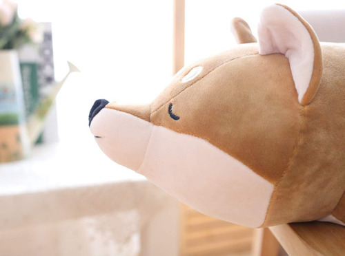 Peluche Shiba Inu 76 Cm Grande Almohada Para Dormir Color