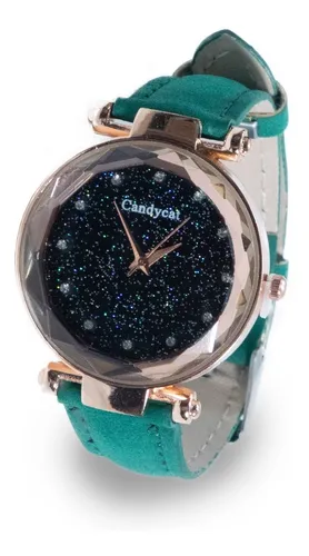 Reloj Dama Corte Diamante An logo Piedra Casual