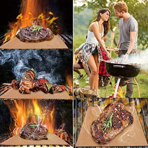 Cobre Grill Mat Antiadherente Barbacoa Hornear Matt Conjunto