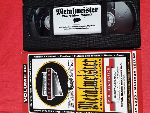 Compilatorio De Videos Metal Meister Vol. 2 Vhs 
