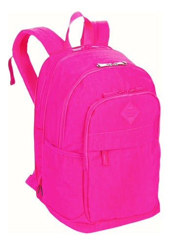 Mochila Sestini College Plus Crinkle 38 Litros Rosa Desenho do tecido Liso