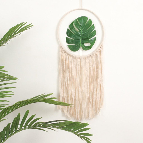 Macramé Dream Catche Tejido Boho Colgante De Pared Borlas