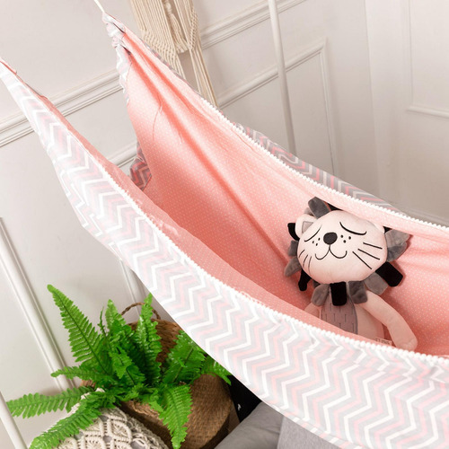 Detachable Portable Hammock Hanging Crib Infant Bed Rosado