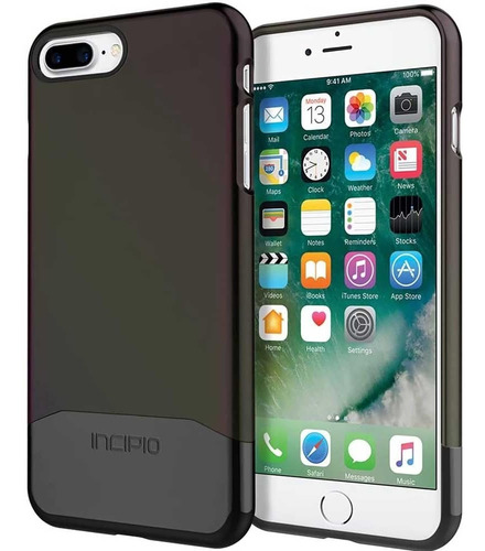 . Funda Incipio Edge Chrome Negra Para iPhone 8 Plus 7 Plus