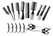 Comprar Peines Barberia Flat Top Kit Ecomlab Profesional Con Tijeras
