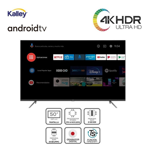 Imagen 2 de 8 de Televisor Kalley K-atv50uhd 50 Pulgadas Smart Bluetooth And