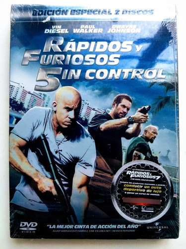 Rapidos Y Furiosos 5 Sin Control  Dvd Nuevo Edicion Especial
