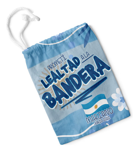 Diseños Bolsas Bolsitas Jura Lealtad Bandera Sublimación M2