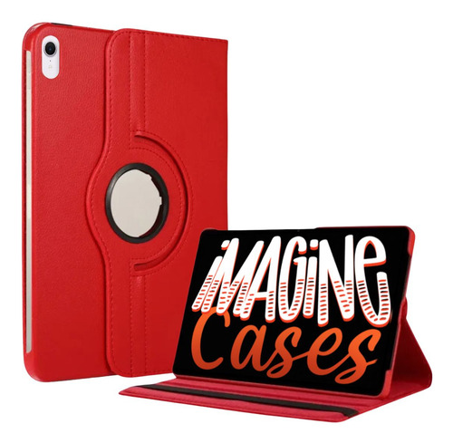Capa Giratória 360º Proteção Total Para iPad Mini 6 Tela 8.3 Cor Vermelho